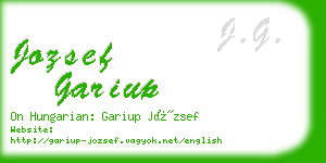 jozsef gariup business card